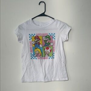 Super Mario Kids White T-Shirt XL